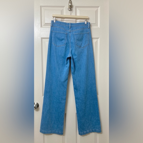 L’AGENCE Women’s Clayton High Rise Wide Leg Jeans in Salina Wash Size 29 - Picture 6 of 11